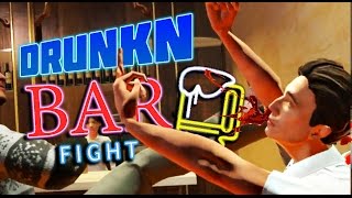 DRUNK IDIOT DESTROYS ENTIRE BAR | Drunkn Bar Fight Funny Moments (HTC Vive Virtual Reality)