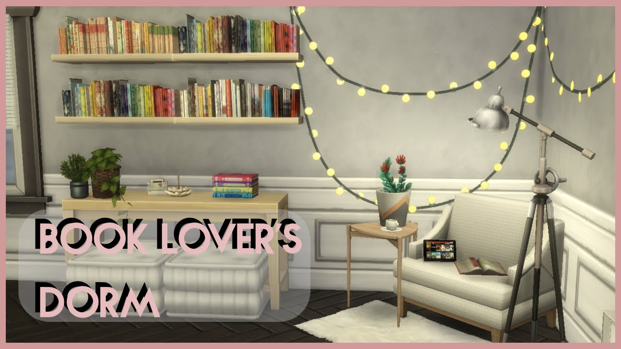 BOOK LOVER'S DORM | THE SIMS 4 | Discover University