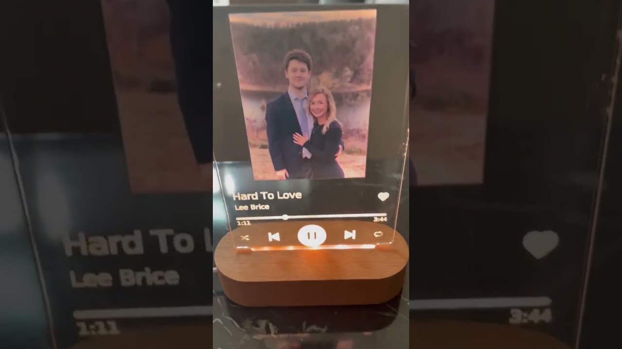 Personalized Gift for Mom, Anniversary gifts for parents, LED Music Plaque, Song Plaque