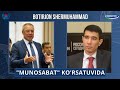 "Муносабат" кўрсатувидаги қисқартирилган чиқишимиздан