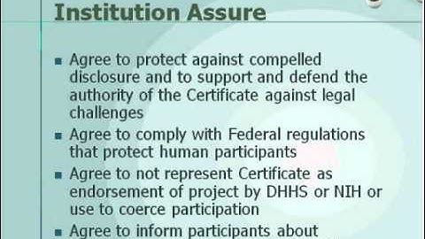 CTN Webinar: Certificate of Confidentiality.