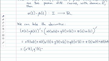 Math 465 - Regular curves and arclength
