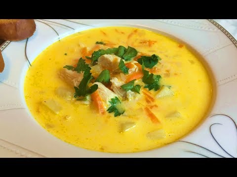 Video: Cheese Soup With Herbs - A Step By Step Recipe With A Photo