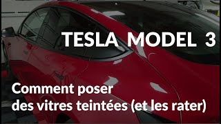 Tesla : Comment poser des vitres teintées