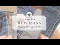 How To Hem Your Jeans Like A Pro | KeepingThe Original Hem