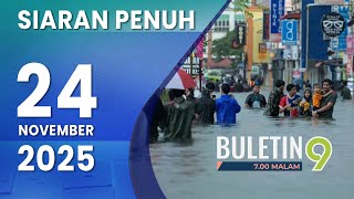 Download Lagu Banjir Semakin Buruk, Lebih 14,000 Mangsa Terjejas | Buletin TV9, 24 November 2025 MP3
