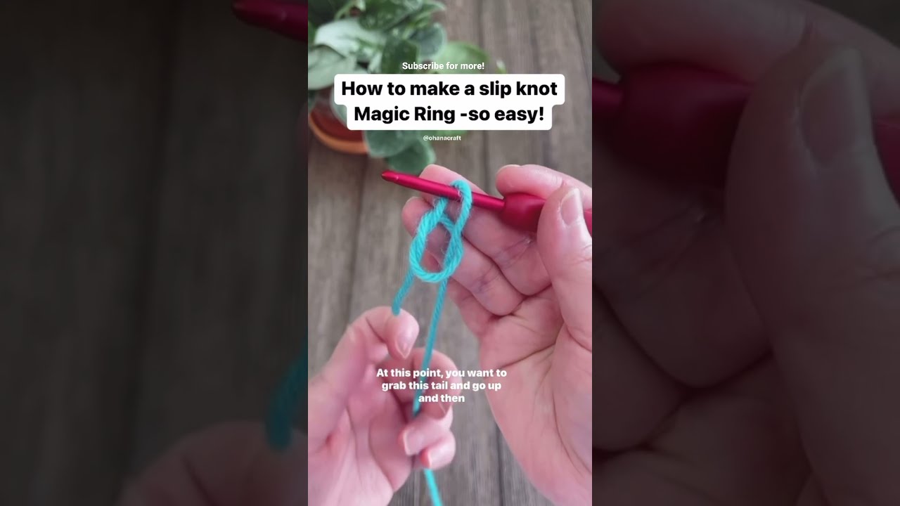 Super Easy Magic Ring For Crochet Beginners 