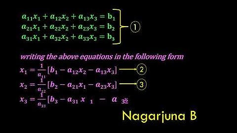 Procedure to Solve System of Linear Equation by using Gauss Seidel Method GTK & RTW