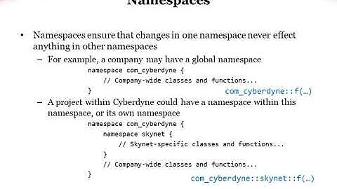 4.02 Namespaces and cout