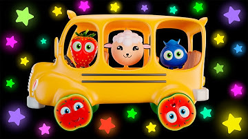 🚌🍉 Funky Fruits Baby Sensory | Watermelon Wheels On The Bus – Fun Animation and Upbeat Music! 🍓