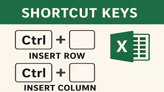 Shortcut Keys to Insert Rows and Columns in Excel | Keyboard Shortcut to Insert Rows and Columns