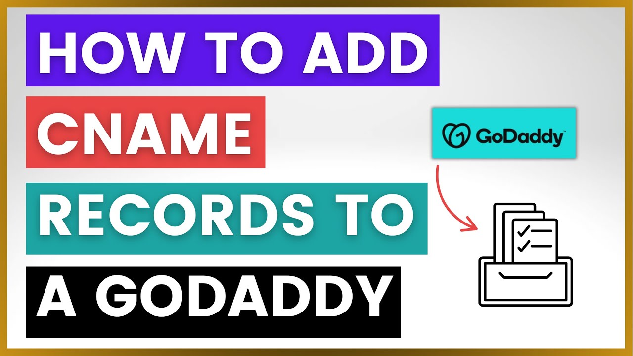 How To Add CNAME Records To A GoDaddy Domain? [in 2025] - YouTube