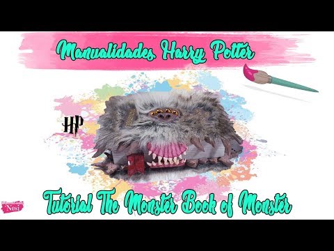 HARRY POTTER CRAFTS. THE MONSTER BOOK OF MONSTERS TUTORIAL