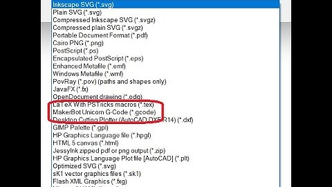beginner guide to add gcode extension and servo extension in inkscape