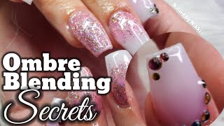 PINK & WHITE OMBRE NAILS (BLENDING SECRETS)  BEAD SIZE & CONSISTENCY