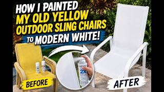 Spray Paint Aluminum Sling Outdoor Chairs | Easily Clean and Modernize Old Furniture