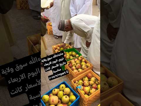 ماشاءالله سوق ولاية نزوى اليوم الاربعاء بتاريخ الأسعار كانت مناسبة ٢٠٢٥ ٩ ٣ 2 