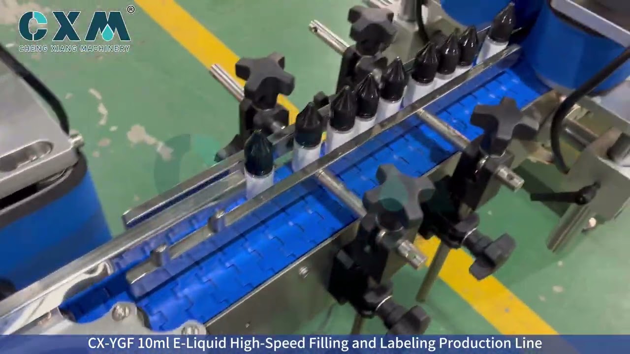 CX YGF 10ml E Liquid High Speed Filling and Labeling Production Line