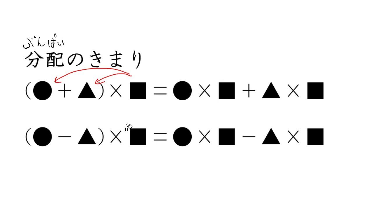 分配 の きまり