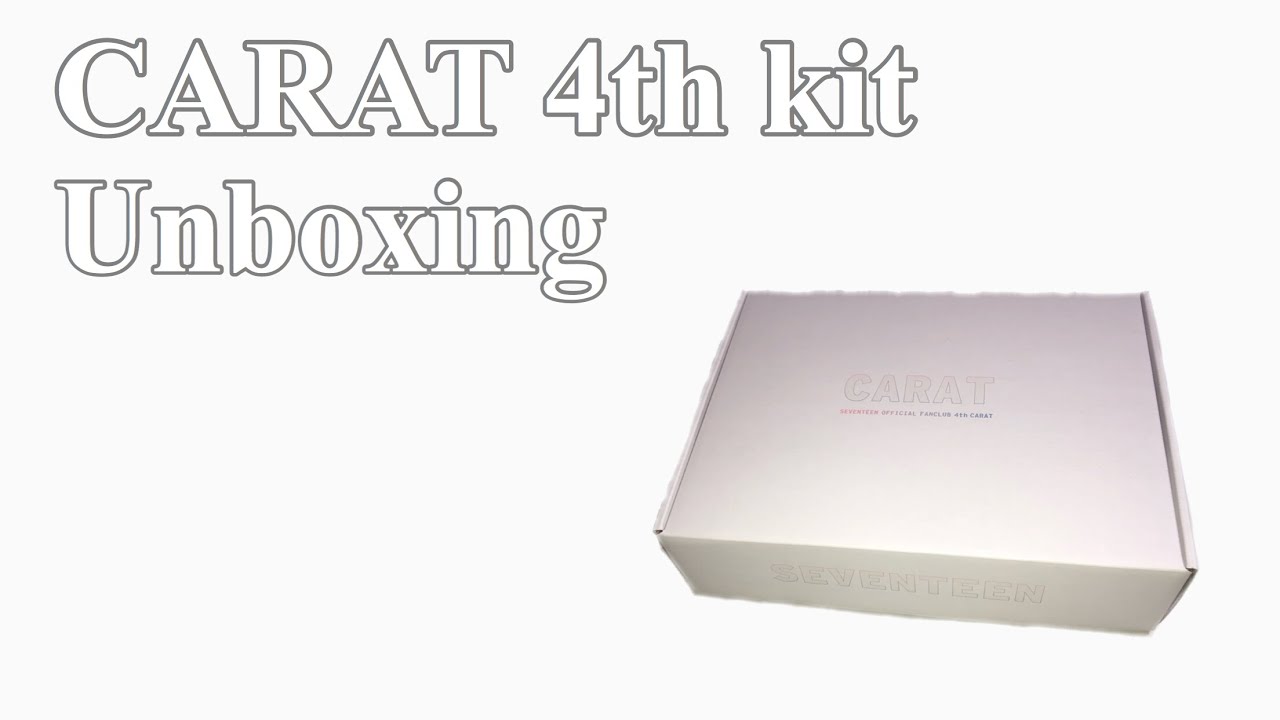 Unboxing] カラット4期の特典を開封します！ - YouTube