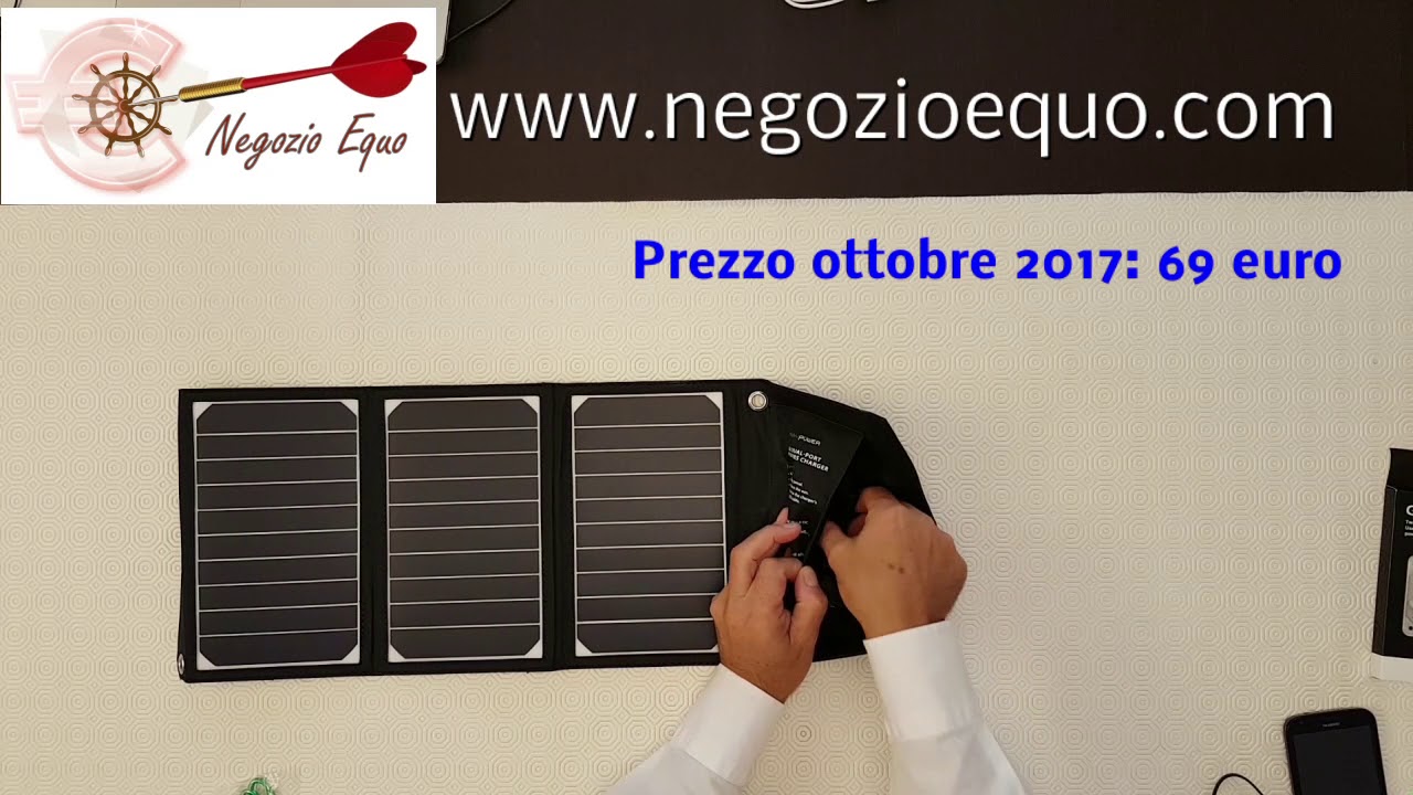 Ong Pannello Solare USB, Caricatore per Celle solari USB Banca di energia Solare Pieghevole per Arrampicata in Campeggio, Escursionismo, Picnic