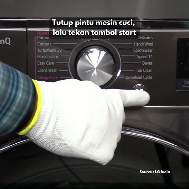 Perawatan mesin cuci Front loading LG sangat mudah sekali dengan cara seperti ini.