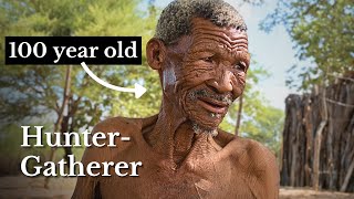 Meeting a 100 year old Kalahari Bushman