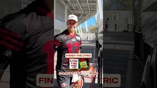 AND IF 🫵 DON’T THINK THAT WE CAN SING IT FASTER THEN YOU’RE WRONG #49ers #trainingcamp #nfl