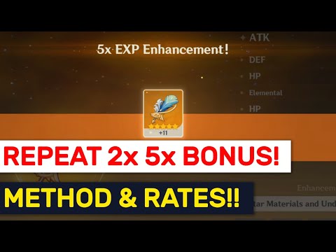 GET 2x 5x BONUS Enhancement! Rates, Methods & Jackpot Strategy! | Genshin Impact