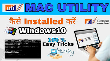 How to Install MAC Utility || Error Code 1,2 || 100% Solution All Problem || CSC /UTI Problem Solved