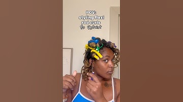 EASY flexi rod loc style🥹✨! styling old curls 💗 #locs #locsstyles