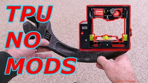 Printing TPU on Lulzbot mini with NO MODS