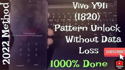 Vivo Y91i/Y91 (1820) Pattern Unlock/Pin Unlock/Frp Bypass/Without Data Loss Umt Dongle...
