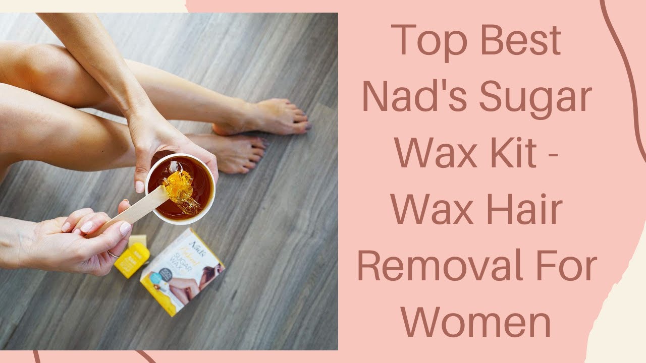 Nad's Sugar Wax Kit   Wax Hair Removal For Women  - Body+Face Wax - All Skin Types