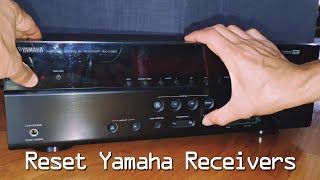 how to reset yamaha receiver to factory setting