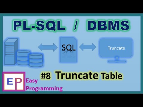 #8 Truncate table in Oracle Database in Hindi | B.E | B.Tech | M.Tech