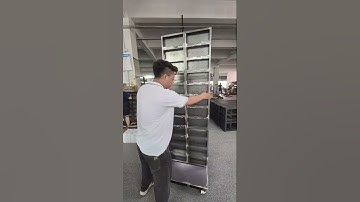 Tri-fold LED display #ledscreen #display #videowalls #leddisplay #factory #art #displaycounter