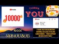 10000 Subscribers 🥳🎉🎊Thank You ❤️