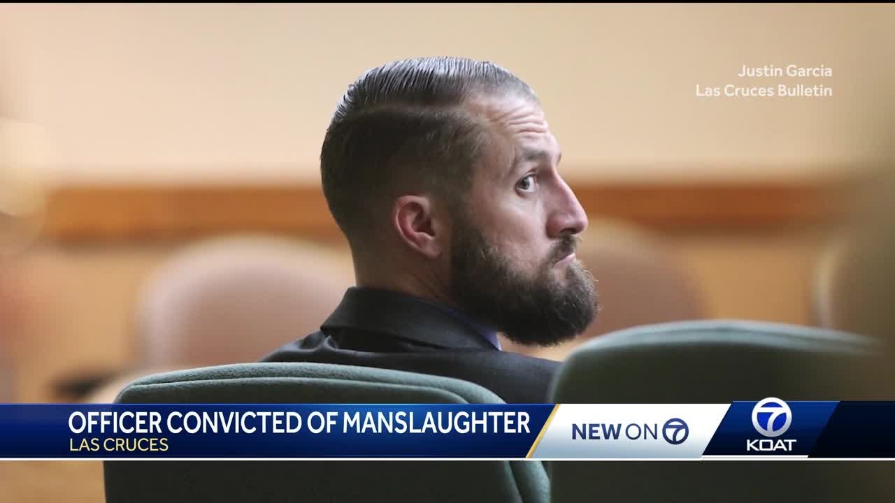 Las Cruces police officer convicted of manslaughter - YouTube