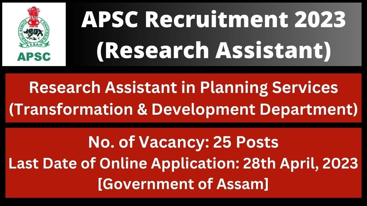 research assistant in planning services exam date