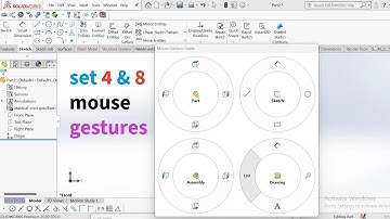 MOUSE GESTURES IN SOLIDWORKS, SET DIFFERENT MOUSE GESTURES