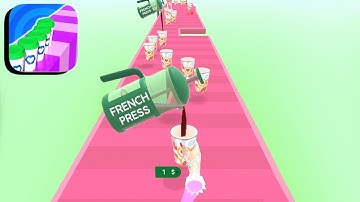 Coffee Stack ​- All Levels Gameplay Android,ios (Levels 174-175)