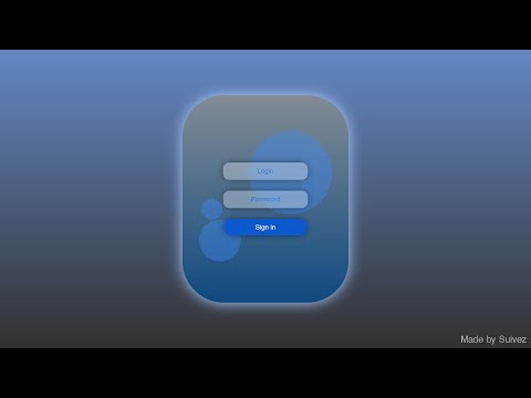 Animated Login Form using HTML & CSS | Time lapse
