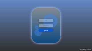 Animated Login Form using HTML & CSS | Time lapse