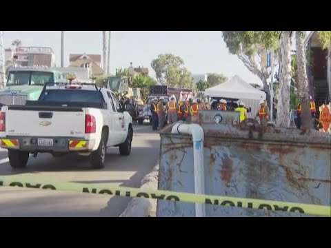 Gas leak prompts evacuations and road closures in Mission Beach - YouTube