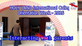 HOLY LAND International College Orientation Week - 2026 , Interacting with parents