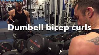 Client Lewis Gerrity chest and biceps preview at ultimate fitness Birmingham