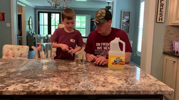 Oil, water and food coloring