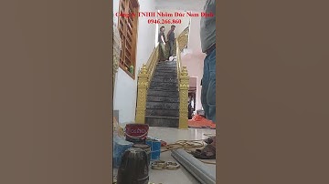 ✅ Lắp đặt cầu thang nhôm đúc tại Sơn La