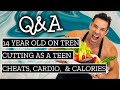 Q&A ||14 Year Old on Tren || Cutting as a Teen || Cheats, Cardio and Calories